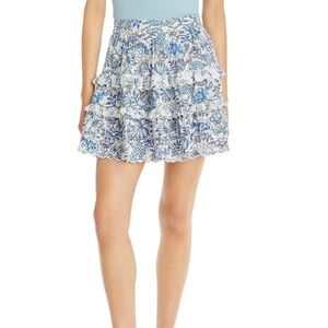 Hemant & Nandita printed ruffle skirt